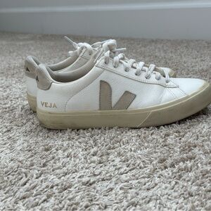 Veja White Leather Sneakers